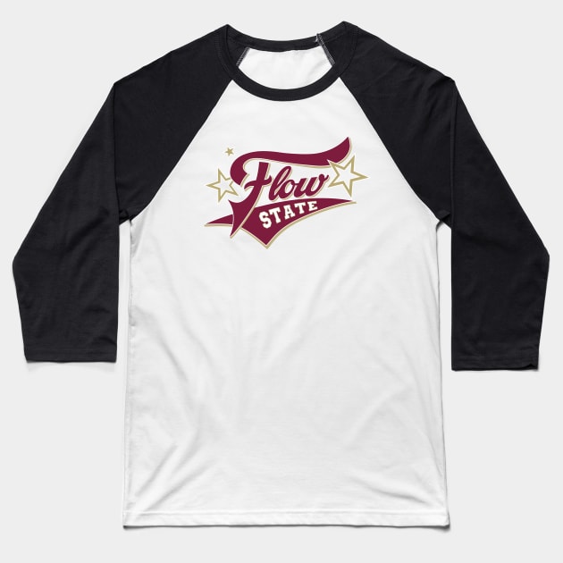 Flow State (for light backgrounds) Baseball T-Shirt by YelloCatBean